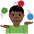 Man Juggling Dark Skin Tone Emoji from Twemoji Set