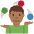 Man Juggling Medium Dark Skin Tone Emoji from Twemoji Set