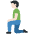 Man Kneeling Light Skin Tone Emoji from Twemoji Set