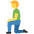 Man Kneeling Emoji from Twemoji Set