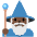 Man Mage Dark Skin Tone Emoji from Twemoji Set