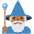 Man Mage Medium Dark Skin Tone Emoji from Twemoji Set