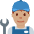 Man Mechanic Medium Skin Tone Emoji from Twemoji Set