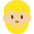 Man Medium Light Skin Tone Beard Emoji from Twemoji Set
