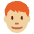 Man Medium Light Skin Tone Red Hair Emoji from Twemoji Set