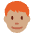 Man Medium Skin Tone Red Hair Emoji from Twemoji Set