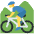 Man Mountain Biking Emoji from Twemoji Set