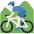 Man Mountain Biking Light Skin Tone Emoji from Twemoji Set