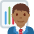 Man Office Worker Medium Dark Skin Tone Emoji from Twemoji Set
