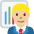 Man Office Worker Medium Light Skin Tone Emoji from Twemoji Set