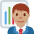Man Office Worker Medium Skin Tone Emoji from Twemoji Set