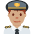 Man Pilot Medium Skin Tone Emoji from Twemoji Set