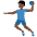 Man Playing Handball Dark Skin Tone Emoji from Twemoji Set