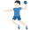 Man Playing Handball Light Skin Tone Emoji from Twemoji Set