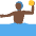 Man Playing Water Polo Dark Skin Tone Emoji from Twemoji Set