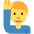Man Raising Hand Emoji from Twemoji Set