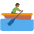 Man Rowing Boat Medium Dark Skin Tone Emoji from Twemoji Set