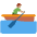 Man Rowing Boat Medium Skin Tone Emoji from Twemoji Set