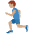 Man Running Medium Skin Tone Emoji from Twemoji Set