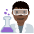 Man Scientist Dark Skin Tone Emoji from Twemoji Set