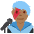 Man Singer Medium Dark Skin Tone Emoji from Twemoji Set