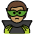 Man Supervillain Medium Skin Tone Emoji from OpenMoji Set
