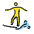 Man Surfing Emoji from OpenMoji Set