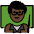 Man Teacher Dark Skin Tone Emoji from OpenMoji Set