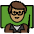 Man Teacher Medium Skin Tone Emoji from OpenMoji Set