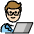 Man Technologist Light Skin Tone Emoji from OpenMoji Set