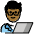 Man Technologist Medium Dark Skin Tone Emoji from OpenMoji Set