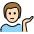 Man Tipping Hand Light Skin Tone Emoji from OpenMoji Set