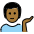 Man Tipping Hand Medium Dark Skin Tone Emoji from OpenMoji Set