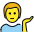 Man Tipping Hand Emoji from OpenMoji Set