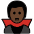 Man Vampire Dark Skin Tone Emoji from OpenMoji Set