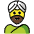 Man Wearing Turban Emoji from OpenMoji Set