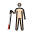 Man With White Cane Light Skin Tone Emoji from OpenMoji Set