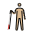 Man With White Cane Medium Light Skin Tone Emoji from OpenMoji Set