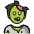 Man Zombie Emoji from OpenMoji Set