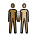 Men Holding Hands Medium Dark Skin Tone Medium Light Skin Tone Emoji from OpenMoji Set
