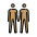 Men Holding Hands Medium Skin Tone Emoji from OpenMoji Set