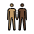Men Holding Hands Medium Skin Tone Dark Skin Tone Emoji from OpenMoji Set