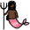 Mermaid Dark Skin Tone Emoji from OpenMoji Set