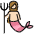 Mermaid Light Skin Tone Emoji from OpenMoji Set