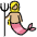 Mermaid Medium Light Skin Tone Emoji from OpenMoji Set