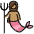 Mermaid Medium Skin Tone Emoji from OpenMoji Set