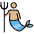 Merman Medium Light Skin Tone Emoji from OpenMoji Set