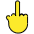 Middle Finger Emoji from OpenMoji Set