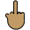 Middle Finger Medium Skin Tone Emoji from OpenMoji Set