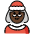 Mrs. Claus Dark Skin Tone Emoji from OpenMoji Set